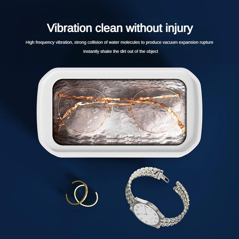 Product Introduction of Ultrasonic Cleaner for Glasses, Jewelry, Metal, Multi-Functional Household Cleaner, Large Capacity 650ML Jewelry and Braces Cleaner 1
