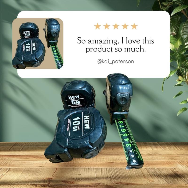 [Combo 3 Cái] Thước Cuộn Thép 5M 7,5M 10M Tự Hãm, Thước Rút Bằng Thép Carbon, Phủ Huỳnh Quang Có Thể Nhìn Trong Tối