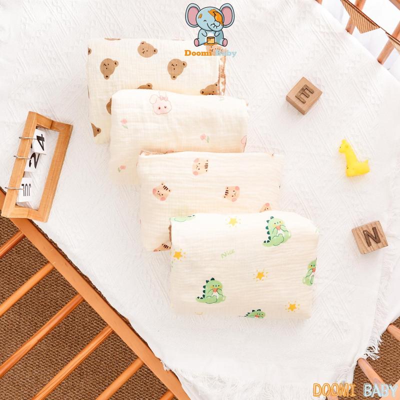 [Sản Phẩm Bán Chạy] Chăn Điều Hòa Cho Bé, Chăn Xô Muslin Hạt Đậu Kích Thước 80*100cm Mềm Mịn Thoáng Mát Doomi Baby - HT626 1