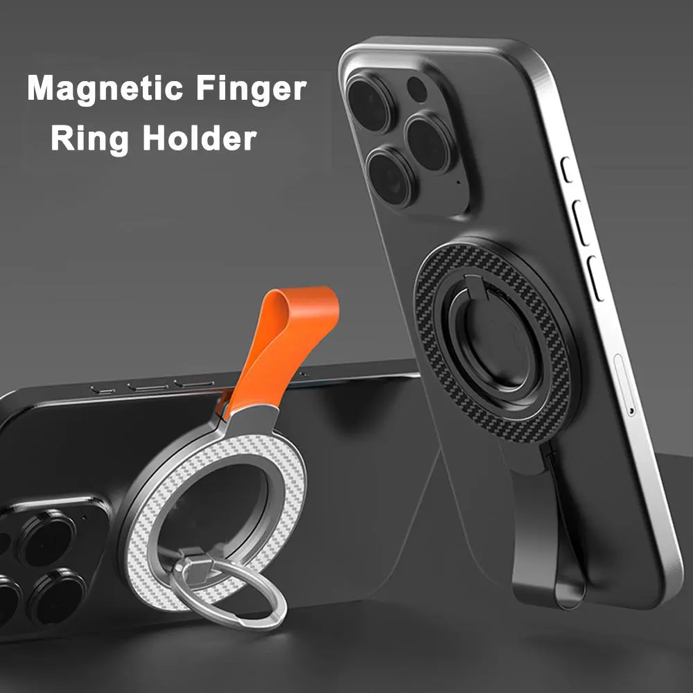 Magnetic Finger Ring Bracket, 360° Rotation Phone Holder, Magnetic Phone Ring Holder, Phone Accessories for iPhone Series