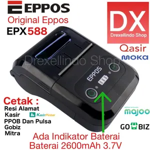 Printer Thermal Bluetooth EPPOS EPX588 RPP02 Cetak Struk dan Cetak RESI PENGIRIMAN