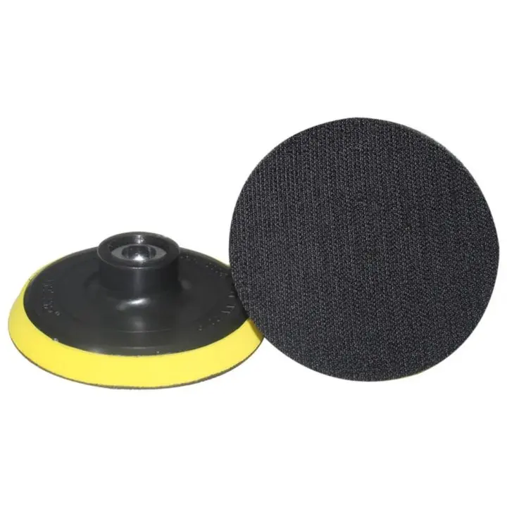 (10 PCS) TATAKAN AMPLAS 4" INCH 1PC + 10 PCS AMPLAS TEMPEL VELCRO 3