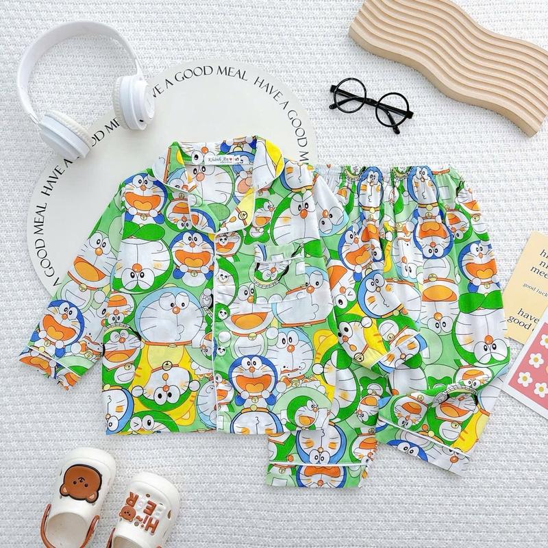 TL03 - Đồ Bộ Tole Lanh Cho Bé Gái Áo Tay Dài Quần Dài 8-23kg