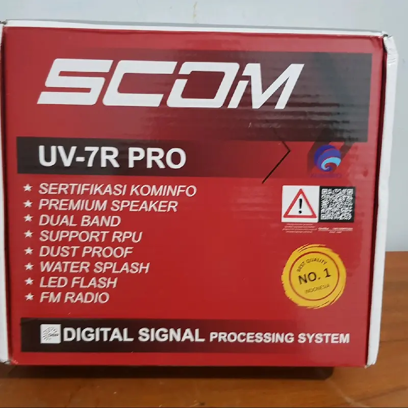 Walkie Talkie HT Scom UV7R PRO 7 Watt Baru 0