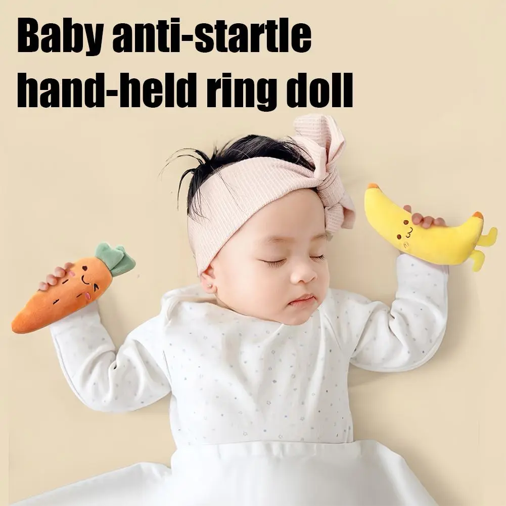 Baby Soothing Sleeping Doll, Anti-startle Hand Grip Ring Doll Hand Grip Rope Sleeping Toy Coaxing Sleep Artifact Strap