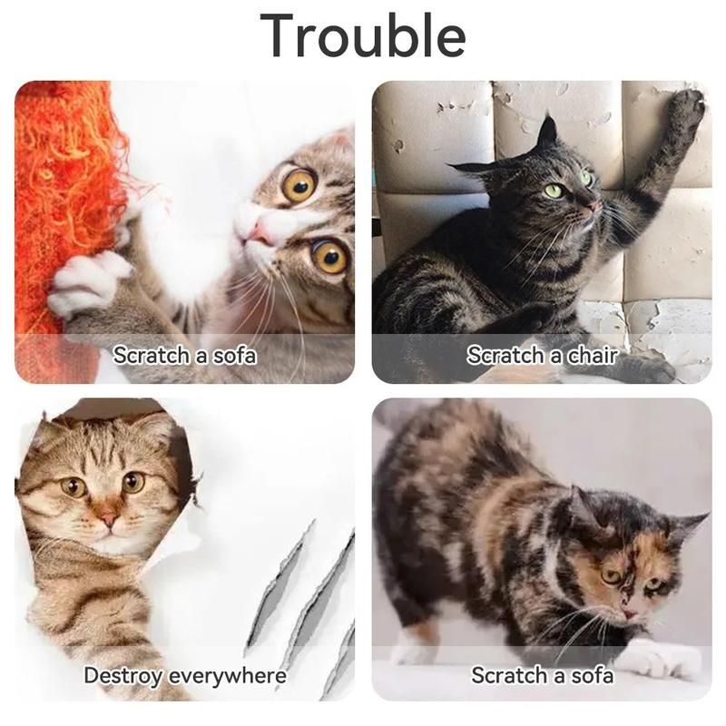 Product Introduction of PVC Transparent Anti-cat Scratching Stickers Self-adhesive Anti-cat Scratching Mat Sofa Protection Sticker Scratch Guard Mat 30