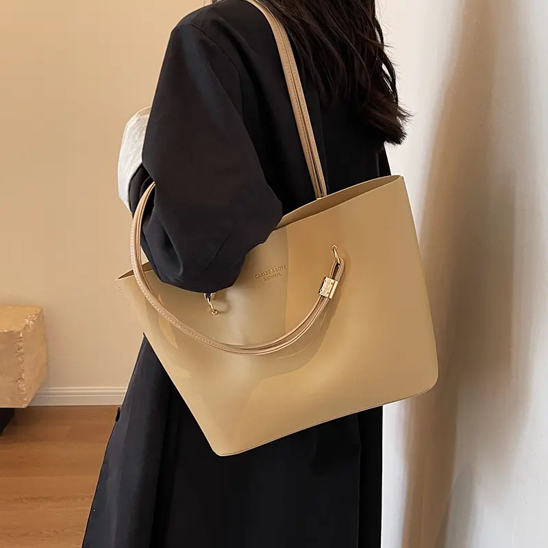 Túi Đỏ Cho Nữ, Phong Cách Mùa Hè, Hợp Xu hướng, Túi Tote Đơn Giản, Dung Lượng Lớn, Túi Đeo Vai, Thích Hợp Đi Lại, Túi Phù Dâu, Hàng Mới Về Năm 2024 3