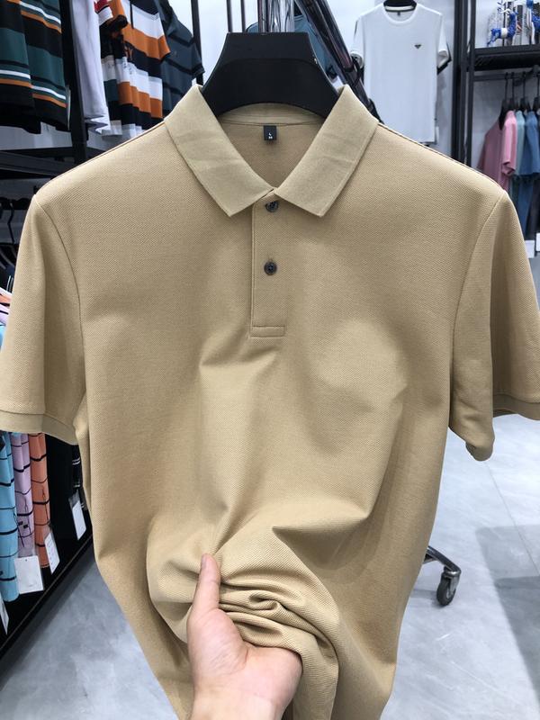 Product Introduction of Boxy cropped polo shirts plaid summer high-end men's polo shirt short sleeve cotton polo collar casual high-grade shirt top men's T-shirt Tropical Human 25