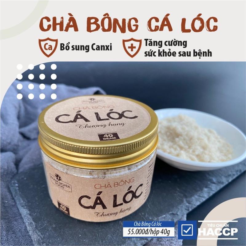 Chà bông cá lóc thượng hạng Phamnghiafood hũ 40gr Chua Snack 4