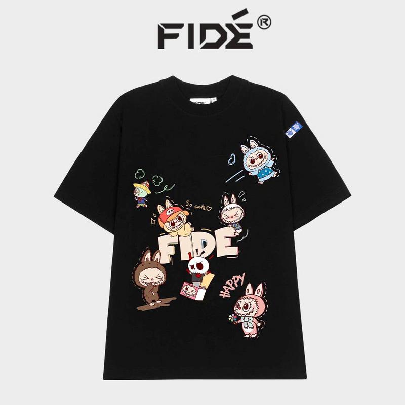 Áo thun FIDE LABUBU phông unisex form rộng local brand nam nữ cổ tròn oversize - AT87 Menswear