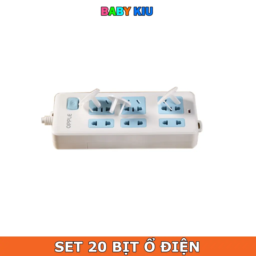 (Set 20 cái) Bịt ổ điện - Bảo vệ an toàn cho bé, chống điện giật