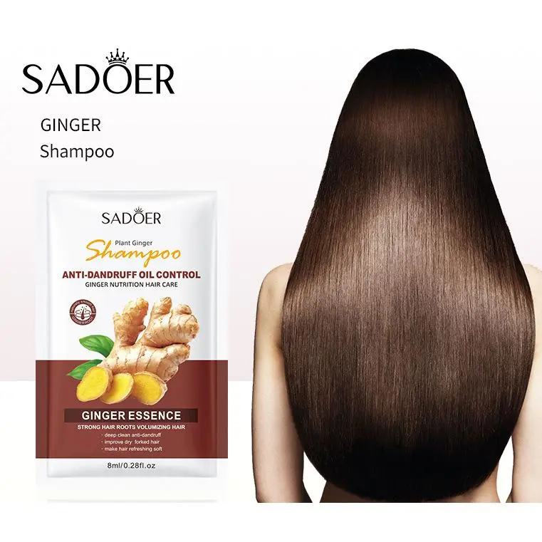 Túi Gội Đầu Gừng, Sadoer, Dưỡng Ẩm, Làm Sạch Sâu Mềm Mại, Gói Cầm Tay Nữ Women Chăm Sóc Tóc