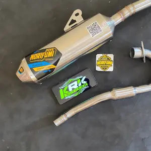 Knalpot Norifumi Roket 4 competition untuk motor trail KLX, CRF, dan WR