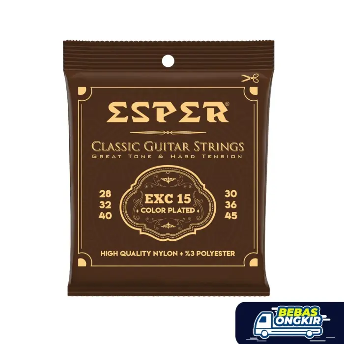 SENAR GITAR ESPER EXC-15 NYLON COLOR PLATED