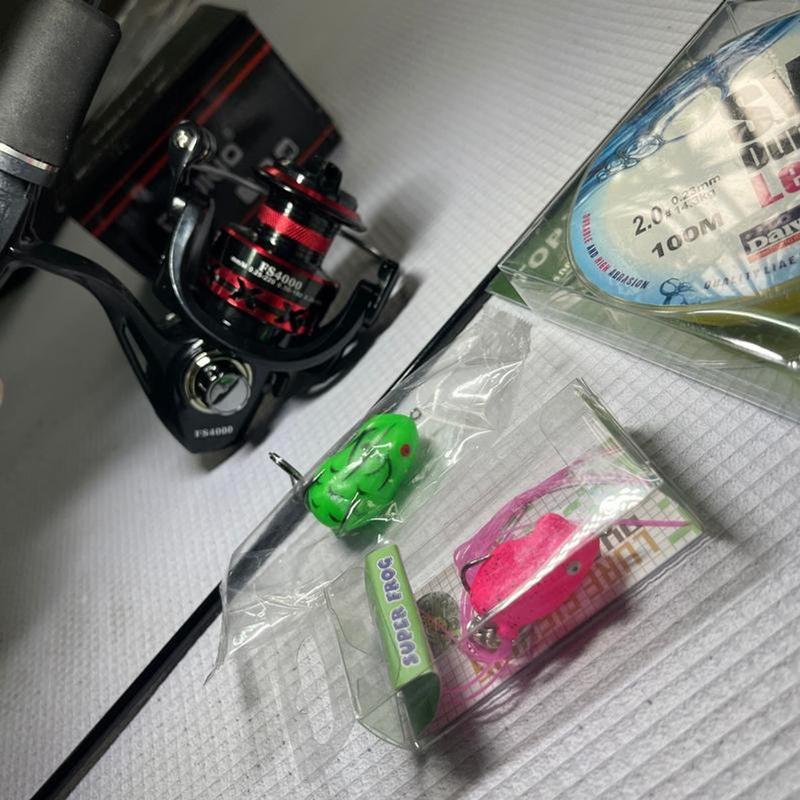 Combo Cần Câu Lure Máy Đứng Sói Đen War Wolf KÈM 2 nhái hơi siêu nhậy + dù SW Câu Cá Bắt Cá Fishing