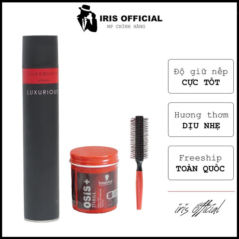 Sáp vuốt tóc nam tạo kiểu OSIS THRILL CHÍNH HÃNG + Gôm xịt tóc giữ nếp phồng cho tóc mềm cứng tặng lươc tạo phồng | wax Pomade Serum Serum