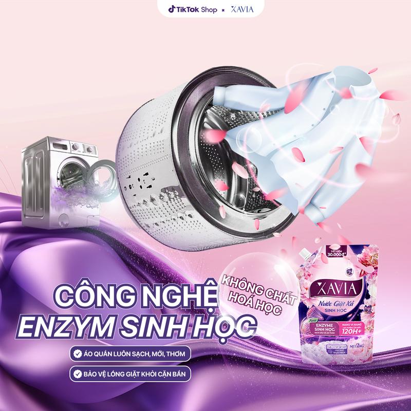 Product Introduction of [TẶNG BÌNH GIỮ NHIỆT - MỪNG ĐẠI LỄ CHIẾN THẮNG] Combo 3 Túi Nước Giặt Xả 2in1 Enzym Sinh Học XAVIA Toả Hương 120H+ 2L Tặng 1 Bình Giữ Nhiệt, Sạch Sâu An Toàn, Lưu Hương Dài Lâu, Bảo Vệ Môi Trường 3