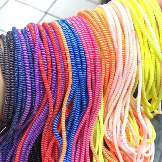 Pelindung Kabel Accessories Cable Cord Protector Spiral Headset/Earphone Cover Kabel Data Warna, 2 warna AH003 - XOBOX 4