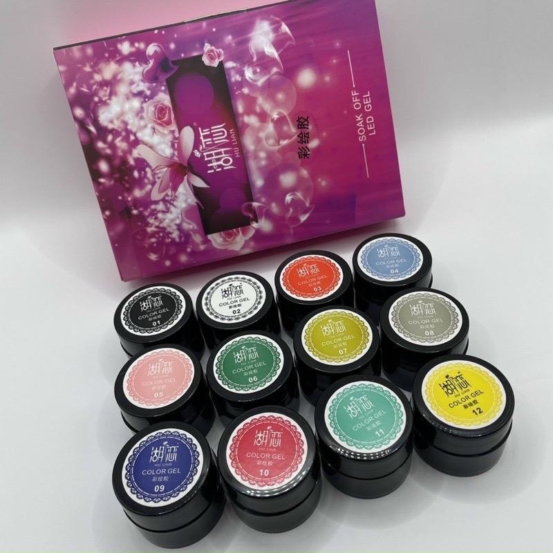 Set Gel Vẽ Đặc HuLiAn (gel vẽ đặc)