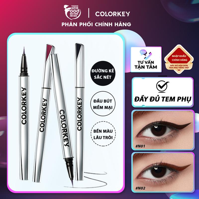 Bút Kẻ Mắt Nước Lâu Trôi Colorkey Floating Color Liquid Eyeliner 0.5ml Cosmetic Mỹ Phẩm Trang Điểm