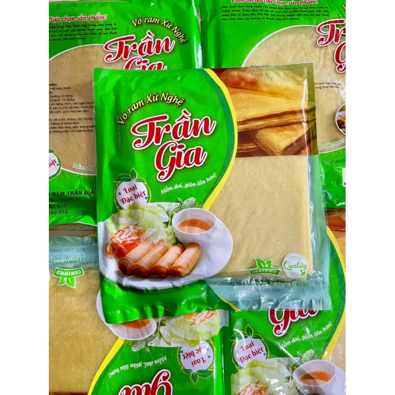 Bánh Đa Nem, Vỏ Ram Xứ Nghệ Loại Đặc Biệt (20 Lá) 0