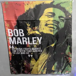 Miniflag/Flag/Banner/Bendera/Tapestry/Poster Kain/Dekorasi/Spanduk/Bendera Band Bob Marley