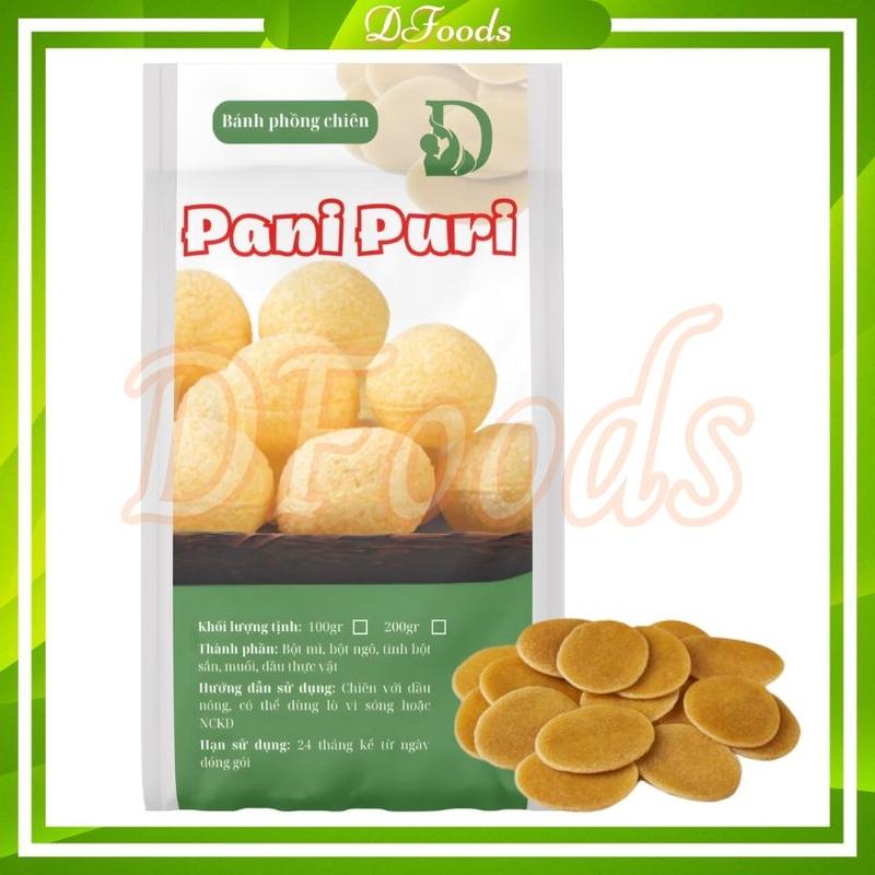 Bánh phồng chiên MITTI Pani Puri papad 100gr Snack Ăn Vặt