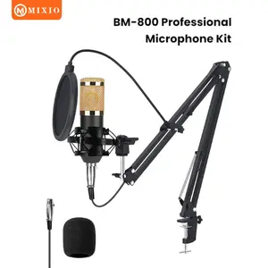 MIXIO BM800 ORIGINAL Full Paket Professional Recording Microphone Condenser Live