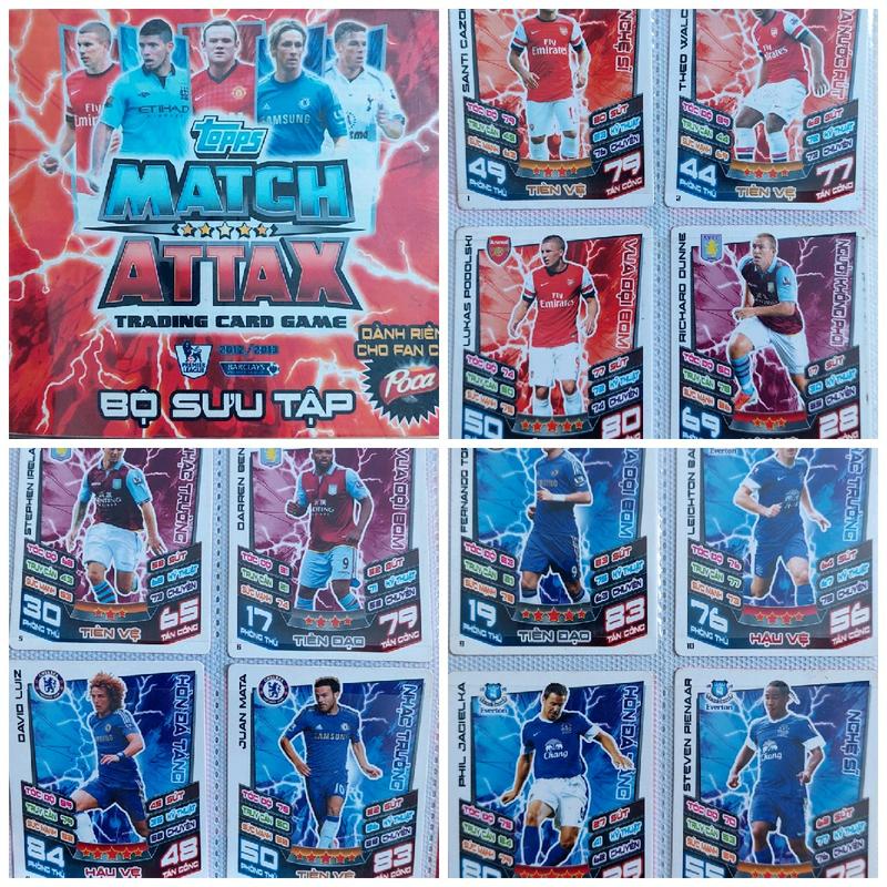 FULL 88 THẺ BỘ SƯU TẬP MATCH ATTAX PHIÊN BẢN 2012 2013 1