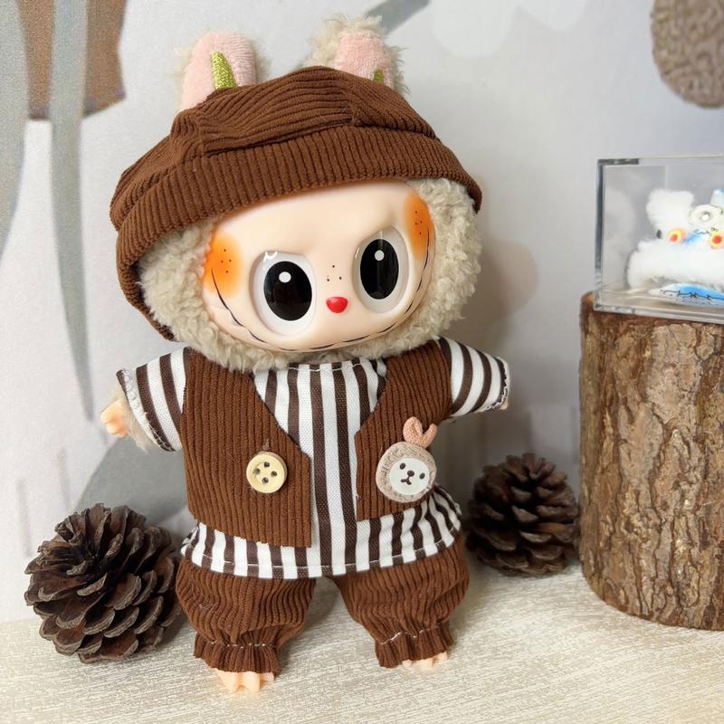 Product Introduction of New original Rabubu pendant doll clothes Labubu dolls wearable dress-up doll toys clothes set 20