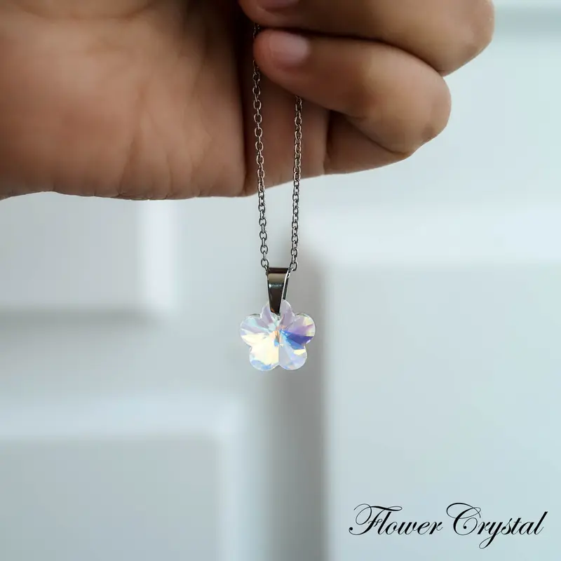 Kalung Rainbow Crystalle Pelangi Rantai Stainless Mirai Jewelry 5