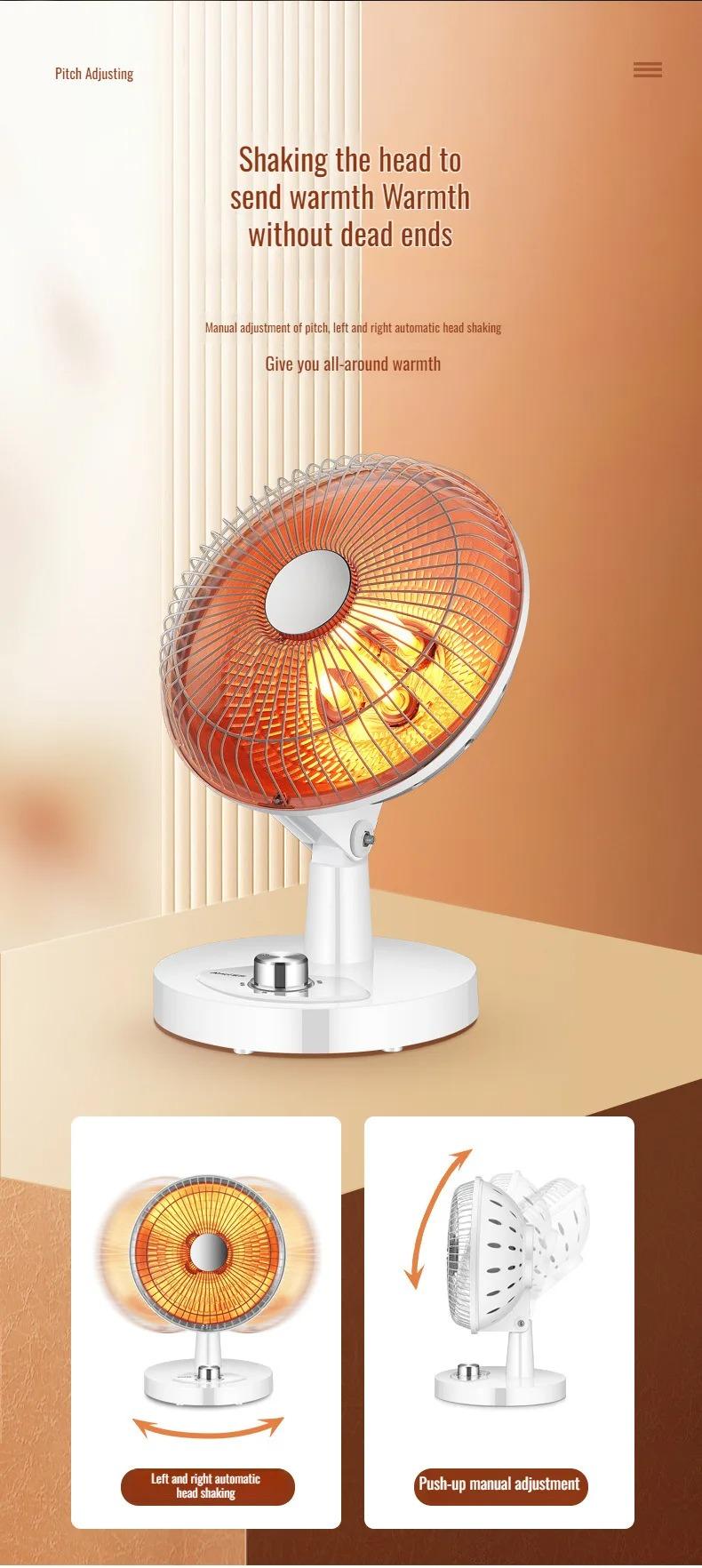 Product Introduction of Amoi ฮีทเตอร์ลมร้อน พัดลมความร้อน heater ทำความร้อน เครื่องทำความร้อน ฮีทเตอร์ไฟฟ้า ฮีตเตอร์พกพา 18