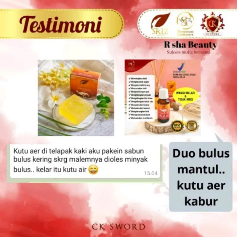 Minyak Bulus SR12 Aroma Melati Massage Oil Bulus SR12 Penghilang Stretchmark 3