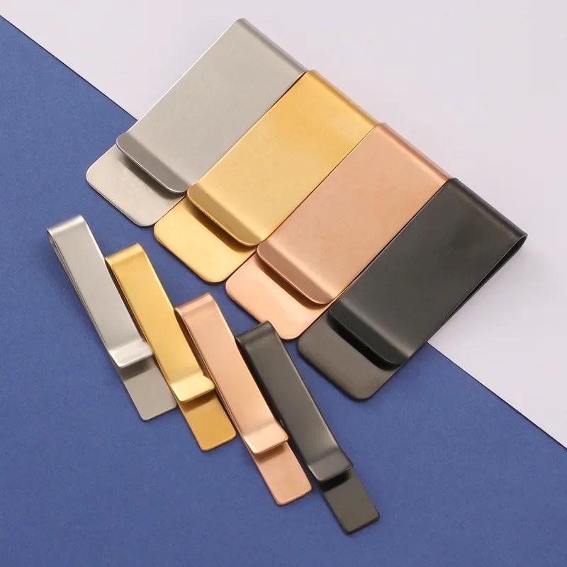 Product Introduction of Dompet Klip Wang Loyang Vintaj, Pemegang Pengapit Bil Tunai Lelaki Logam Tebal, Folder Kad Kredit ID, Klip Dompet Mini Lelaki, 1 Keping 3