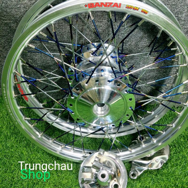 BÁNH CĂM WAVE DREAM ĐÙM VÀ DĨA BẰNG NIỀNG NHÔM THÁI 1.4 1.4 CĂM TITAN ĐÙM MẠ CROM full  MÁ PHANH