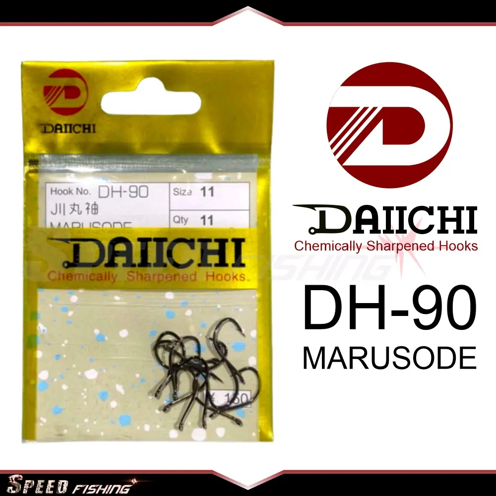 Kail Pancing DAIICHI DH-90 Marusode Hook Daichi DH 90 Lubang