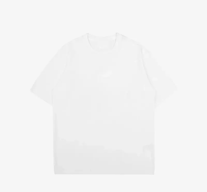 ANDREA cotton nguyên chất mùa hè 2024 phong cách mới đa năng xu hướng thời trang dáng rộng unisex cặp đôi mặc áo ngắn tay in phong cách sinh viên áo thun giao hàng nghệ thuật thêu hoa mỏng mỏng áo sơ mi trắng ướt của phụ nữ 3