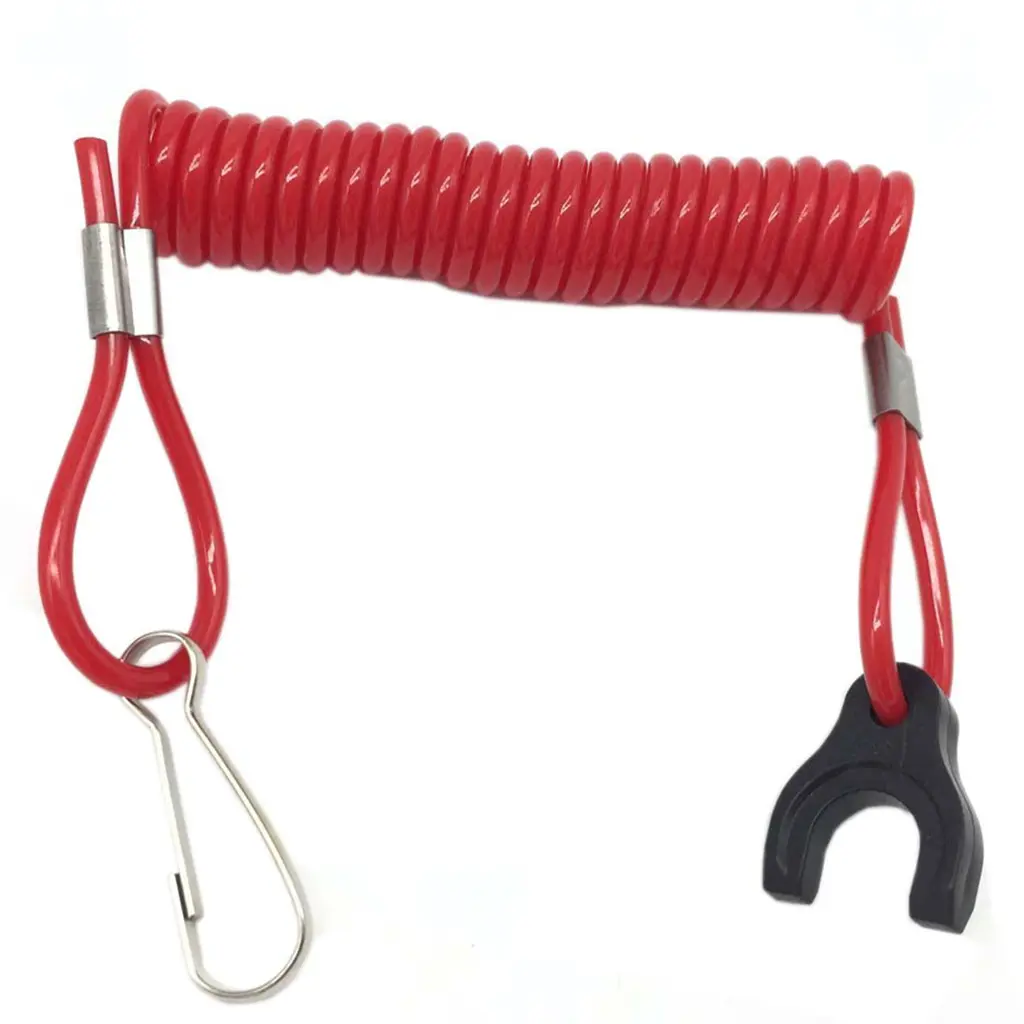 Boat Engine Emergency Stop Kill Switch Safety Lanyard for Yamaha Evinrude OMC for Suzuki Tohatsu Outboard Motor
