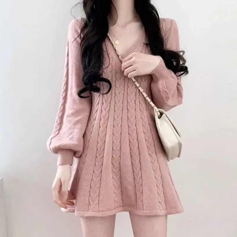 Korean-Style Elegant Slimming V-Neck Knitted Dress | Waist-Cinching Short Dress for Petite Women | Trendy Casual Daily Party Mini Dress - TikTok Shop Philippines Korean-Style Elegant Slimming V-Neck Knitted Dress | Waist-Cinching Short Dress for Petite Women | Trendy Casual Daily Party Mini Dress - TikTok Shop Philippines