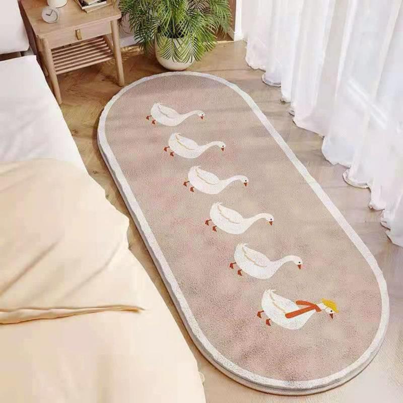Thảm nỉ cạnh chân giường êm mềm mượt 2