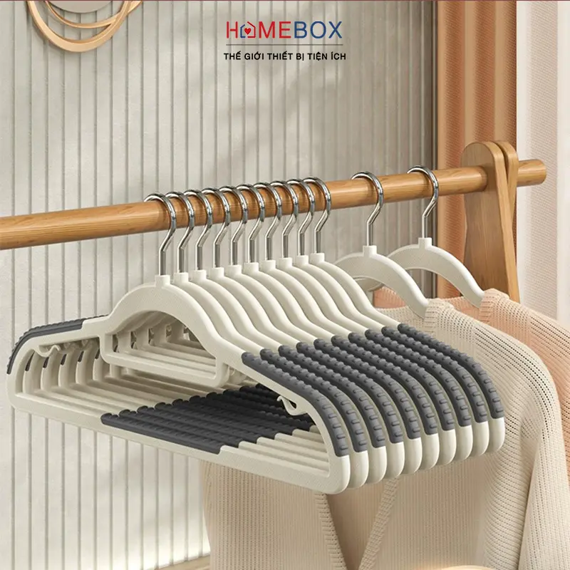 [ HÀNG MỚI VỀ ] Móc treo quần áo khô và ướt chống trượt đa năng chất nhựa,cao cấp,tiện lợi,có khả năng chịu tải mạ 3