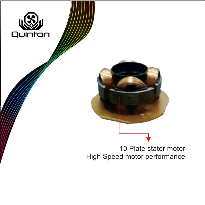 kipas laptop cooling pad quinton 2 fan 12cm 15,6inch hitam jaring Computer Cooler pad gaming 3