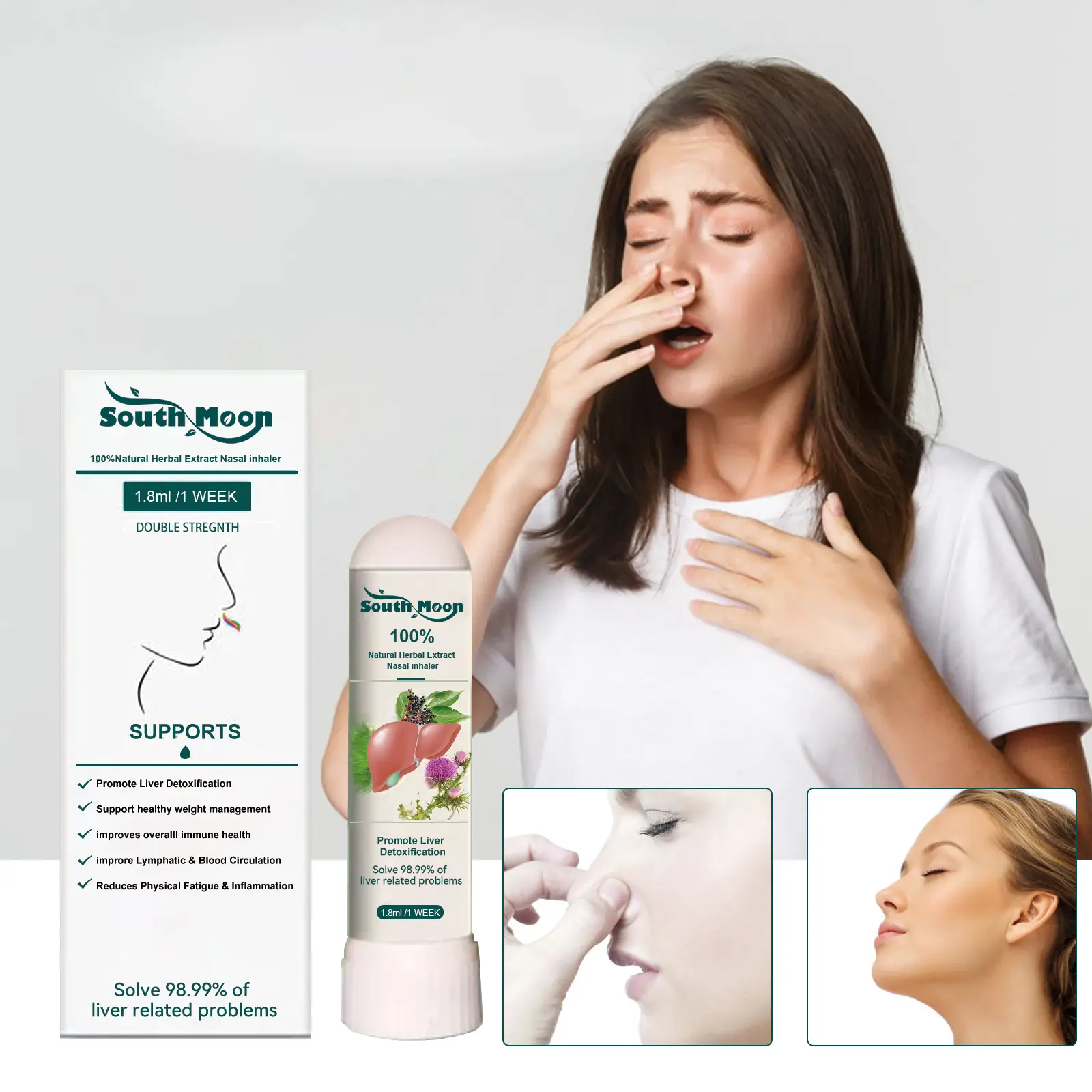 Serta Inhaler South Moon Inhaler Hidung - Membersihkan dan Meredakan Hidung Tersumbat ...