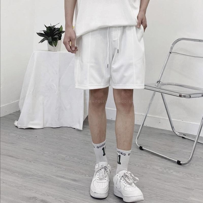 COMBO 2 Quần Short unisex nam nữ chất cotton cao cấp, phong cách thể thao, mặc thoáng mát, co dãn 4 chiều, quần đùi nam nữ, basi Sport Quần Ngố 4