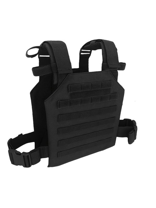 Tactical Lightweight Adjustable Molle Vest, Training Outdoor Plate Carrier with Patch, Best Friend Gifts, Casual Zipper Chest Bag for Outdoor Sports, Fashion Vest Bag for Daily Used, Protective Gear, Tactical Equipment 2