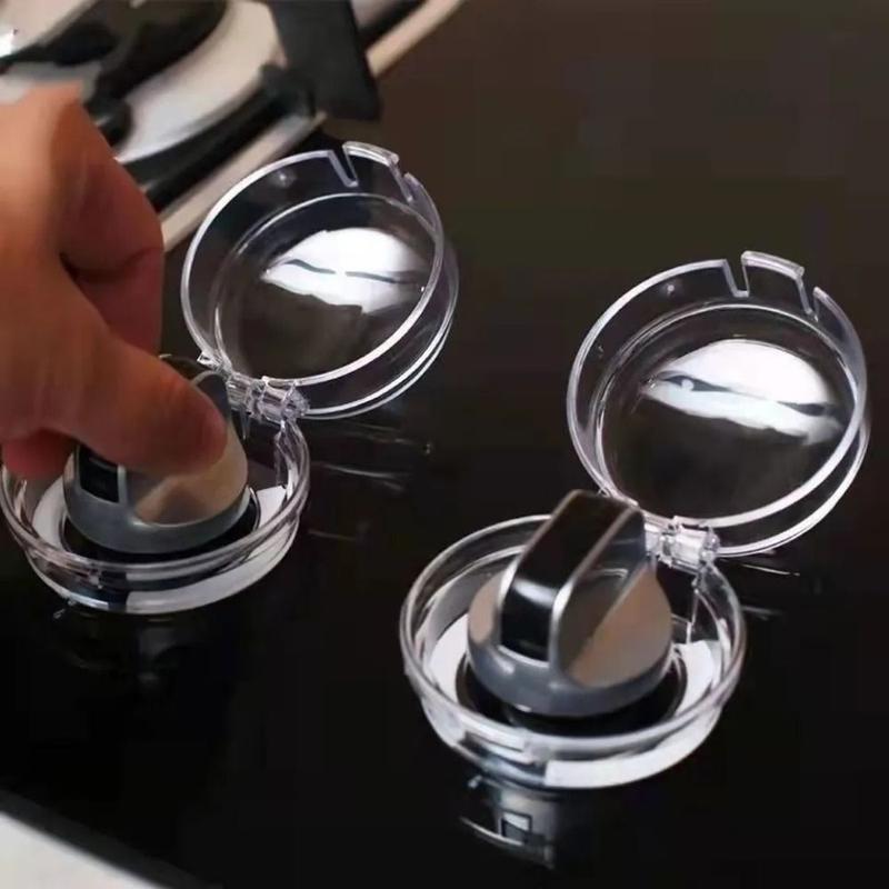 Product Introduction of Natural Gas Switch Protector Cooker Protector Gas Stove Knob Cover Security Protection Guard Switch Cover Non-slip Anti-dirty Stove Knob Protective Cover Kitchen 16