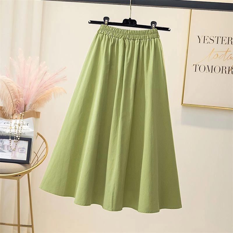Chân Váy Chữ A Cạp Cao Chân Váy Ô Xếp Ly Dài Trung Bình Chân Váy Trắng Dài Thanh Lịch Thời Trang, Thích Hợp Cho Mùa Xuân Và Mùa Hè, Hàng Mới Về Năm 2025, Dành Cho Nữ 0