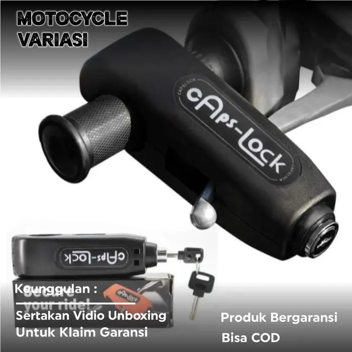 griplock kunci stang pengaman rem tangan gembok anti maling motor