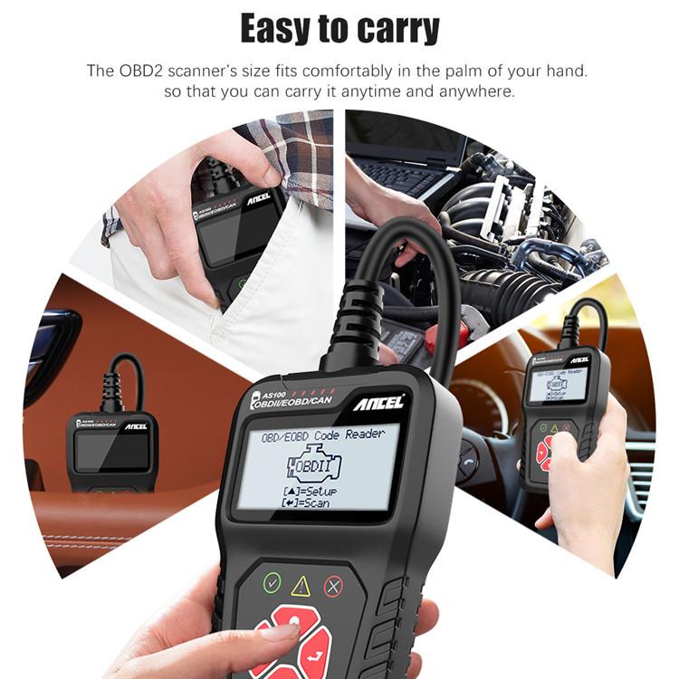 Professional Car Diagnostic Tool🚗 - Ancel AS100 OBD2 Scanner for Engine ...