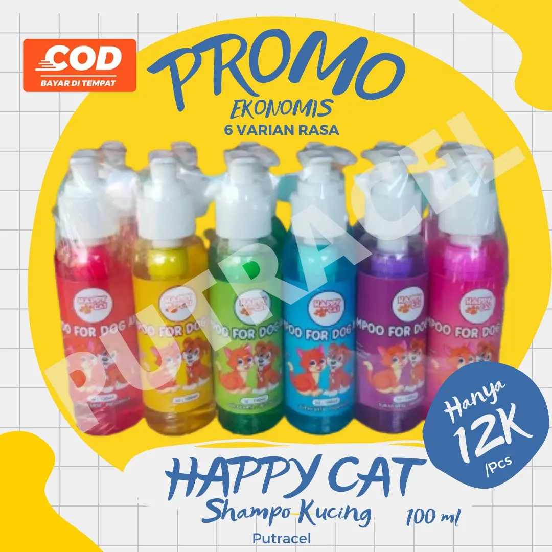 Sampo kucing anti kutu dan jamur wangi anti rontok cairan anjing & kucing